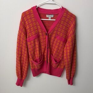 Free Assembly Pink and Orange Cardigan